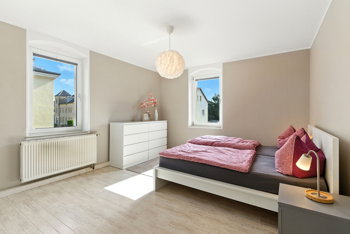 helles Schlafzimmer