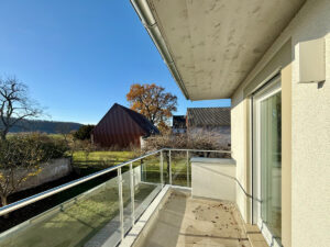 Blick vom Balkon