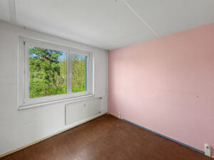 Schlafzimmer mit Waldblick