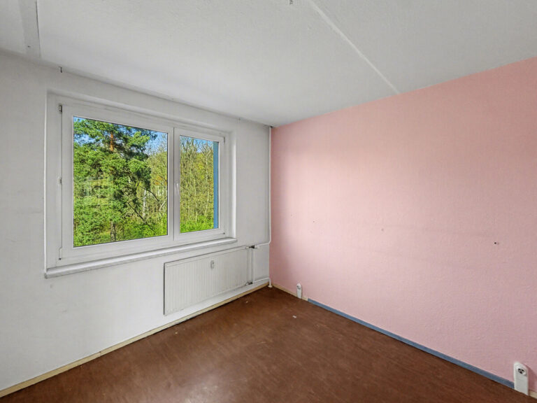 Schlafzimmer mit Waldblick