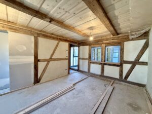 Sichtfachwerk in einzelnen Räumen