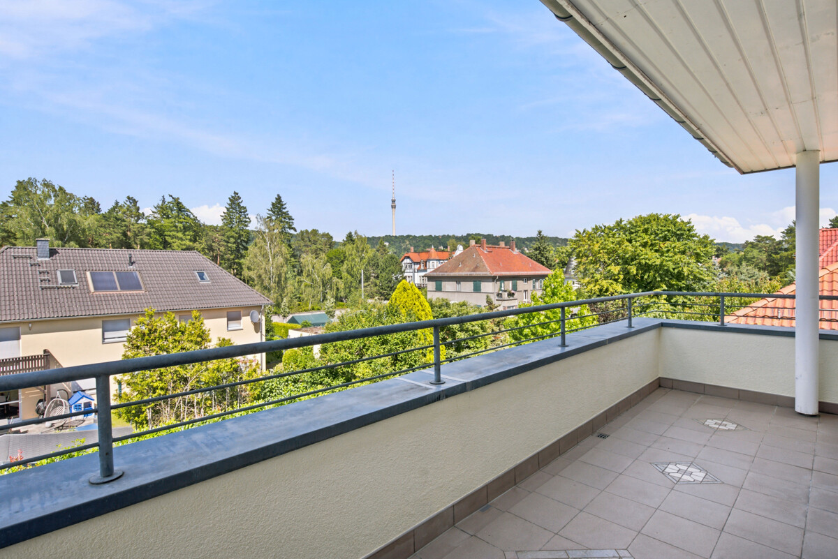Blick von der Dachterrasse